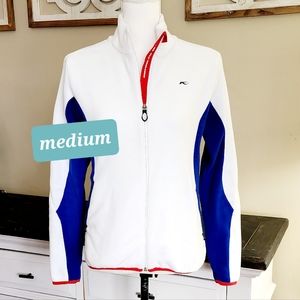 Kjus woman's Medium full zipper fleece jacket